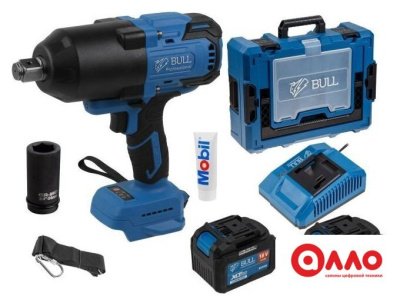 Гайковерт Bull SC 1810 1329727 (с 2-мя АКБ, кейс) Гайковерт Bull SC 1810 1329727 (с 2-мя АКБ, кейс)
