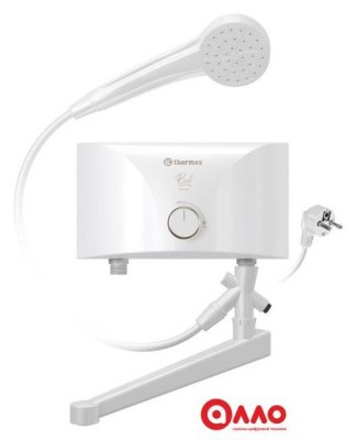Проточный электрический водонагреватель кран+душ Thermex Rind 3500 Combi