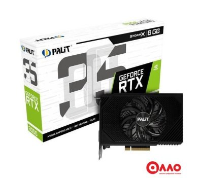 Видеокарта Palit GeForce RTX 3050 StormX NE63050018P1-1070F