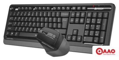 Офисный набор A4Tech Fstyler FGS1035Q (черный/серый)