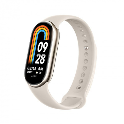 Фитнес-браслет в виде наручных часов с экраном Xiaomi Smart Band 8 (BHR7166GL), золотой