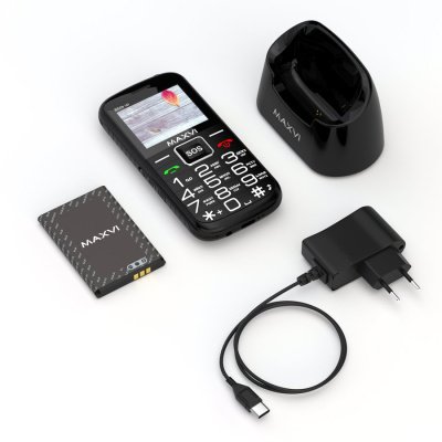 Мобильный телефон Maxvi B5ds up черный