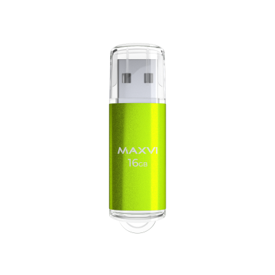 USB-накопитель Maxvi MP 16ГБ (FD16GBUSB20C10MP), зеленый