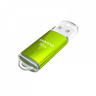 USB-накопитель Maxvi MP 32ГБ (FD32GBUSB20C10MP), зеленый