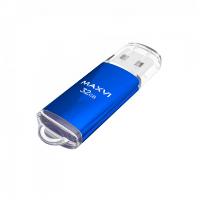 USB-накопитель Maxvi MP 32ГБ (FD32GBUSB20C10MP), синий