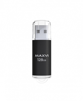 USB-накопитель Maxvi MP 128ГБ (FD128GBUSB20C10MP), черный